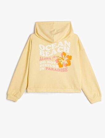 4SKG10012AK Koton Kız Çocuk Sweat SARI
