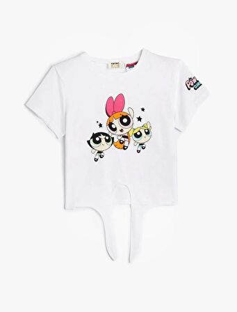 4SKG10140AK Koton Kız Çocuk T-shirt BEYAZ