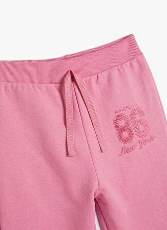 Koton Lastikli Paça Pembe Kız Çocuk Eşofman Altı 4SKG40031AK