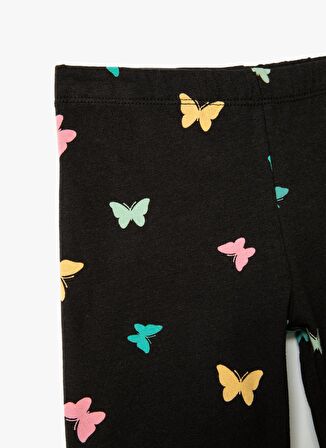 Koton Siyah Kız Çocuk Tayt 4SKG40033AK
