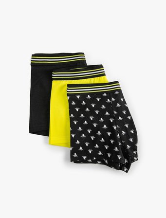 3'lü Boxer Seti Baskılı Çok Renkli