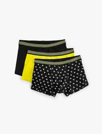 3'lü Boxer Seti Baskılı Çok Renkli
