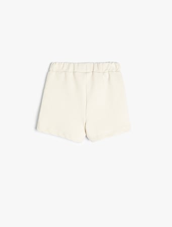 Basic Şort Beli Bağlamalı Cep Detaylı