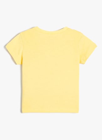 Koton Sarı Kız Çocuk T-Shirt 4SMG10032AK-Y