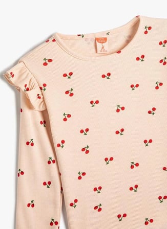 Koton Pembe Kız Bebek T-Shirt 4SMG10040AK