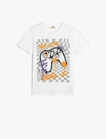 4SKB10124TK Erkek Çocuk T-shirt BEYAZ