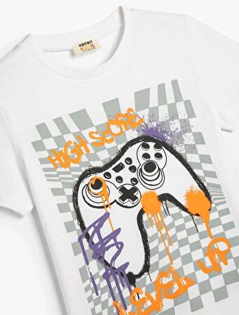 4SKB10124TK Erkek Çocuk T-shirt BEYAZ
