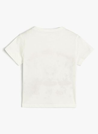 Koton Ekru Kız Çocuk T-Shirt 4SKG10123AK