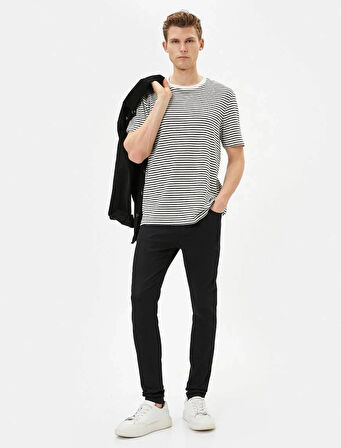 4SAM40049ND Koton Erkek Jean Pantolon SİYAH