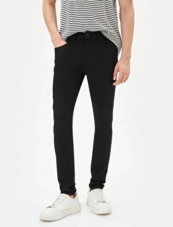 4SAM40049ND Koton Erkek Jean Pantolon SİYAH