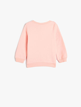 Sweatshirt Yunus Baskılı Uzun Kollu Bisiklet Yaka Pamuklu