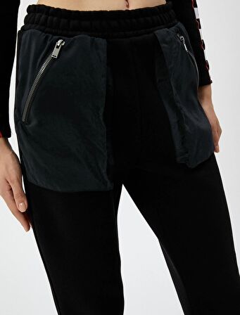 Koton Kadın Jogger Eşofman Altı Fermuarlı Cep Detaylı Beli Lastikli 4WAL40090IK