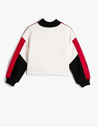 4WKG10420AK Koton Kız Çocuk Sweat EKRU