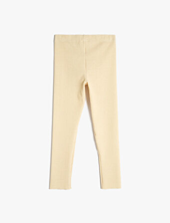 Basic Tayt Cep Detaylı Fitilli Beli Lastikli