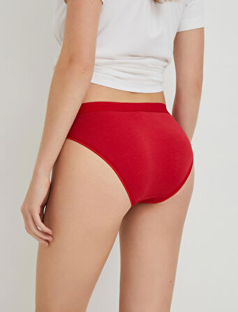 Pamuklu Külot Basic Brief Baskılı Yılbaşı Temalı
