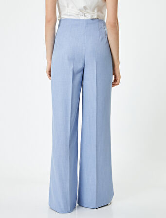 Bol Paça Palazzo Pantolon Yüksek Bel