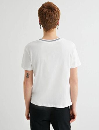 4SAL10039IK Koton Kadın T-shirt EKRU