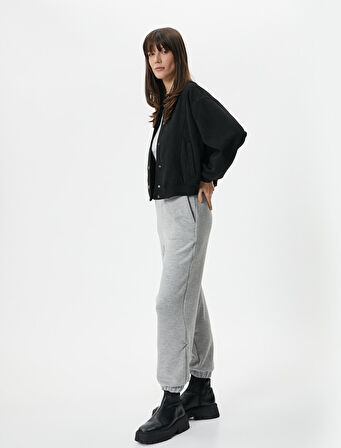 Jogger Eşofman Altı Beli Lastikli Cep Detaylı