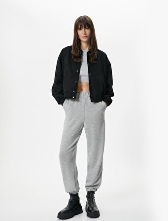 Jogger Eşofman Altı Beli Lastikli Cep Detaylı