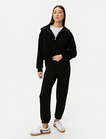 Jogger Eşofman Altı Beli Lastikli Cep Detaylı