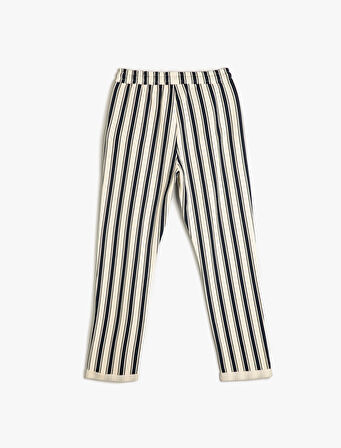 Jogger Eşofman Altı Cep Detaylı Beli Bağlamalı Pamuklu