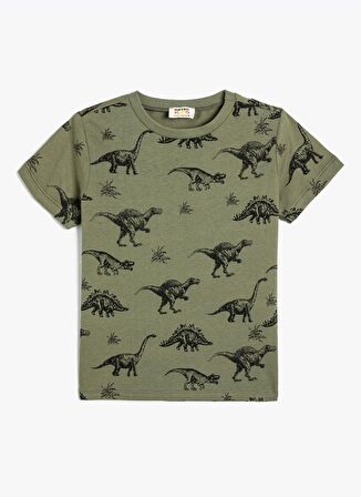 Koton Yeşil Erkek T-Shirt 4SKB10182TK