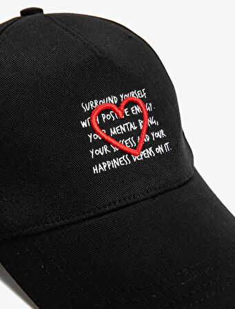 Cap Şapka Slogan İşlemeli