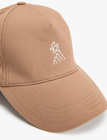 Cap Şapka Pamuklu İşleme Detaylı