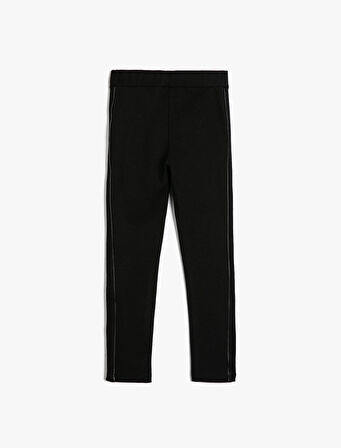 Tayt Fermuar Cepli Nervür Detaylı 