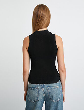 Triko Fitilli Atlet Dik Yaka Slim Fit