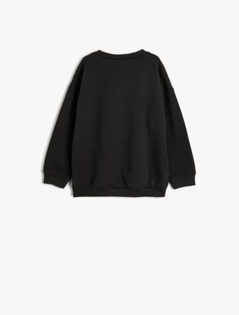 Batman Sweatshirt Lisanslı Uzun Kollu Bisiklet Yaka Pamuklu Şardonlu