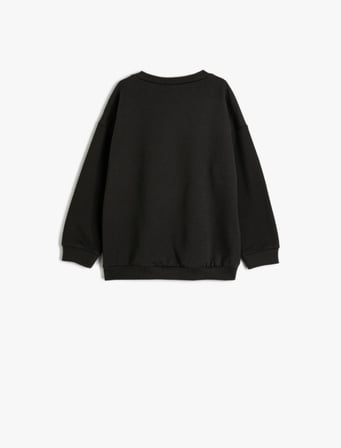 Batman Sweatshirt Lisanslı Uzun Kollu Bisiklet Yaka Pamuklu Şardonlu