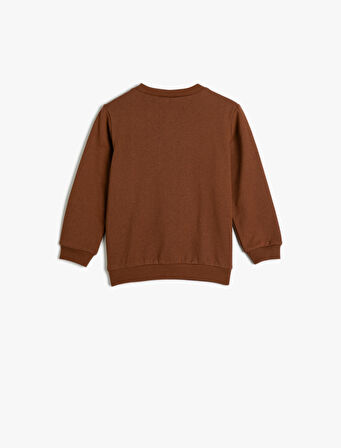 Aslan Kral Sweatshirt Lisanslı Bisiklet Yaka Uzun Kollu Şardonlu Pamuklu