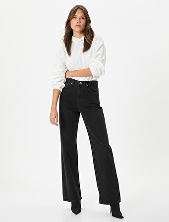 Kapüşonlu Sweatshirt Dokulu Beli Lastikli