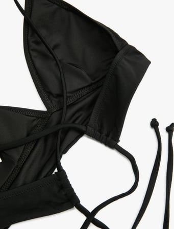 Bralet Bikini Üstü Sırtı Çapraz