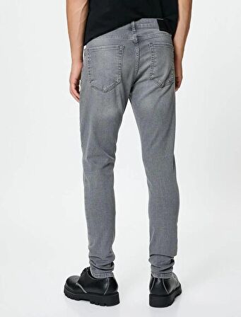 4Wam40360Nd  Koton MICHAEL Erkek Jean Pantolon GRİ
