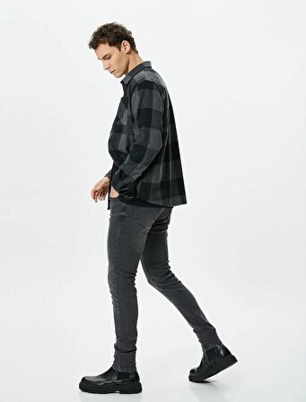 4WAM40362ND Koton Erkek Jean Pantolon ANTRASİT