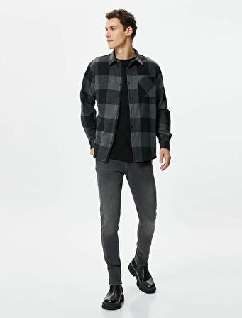 4WAM40362ND Koton Erkek Jean Pantolon ANTRASİT