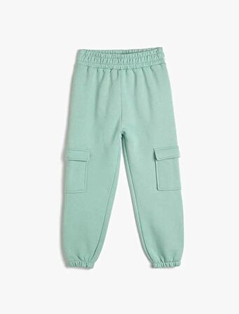 4WKG40294AK Koton Kız Çocuk Eşofman Alt YEŞİL