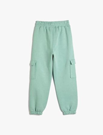 4WKG40294AK Koton Kız Çocuk Eşofman Alt YEŞİL