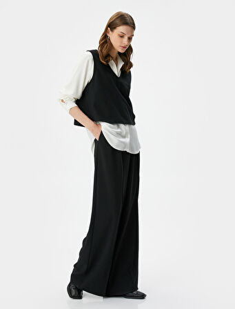 Uzun Kollu Gömlek Çift Parça Görünümlü