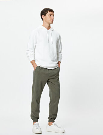 Jogger Pantolon Beli Bağcıklı Cep Detaylı