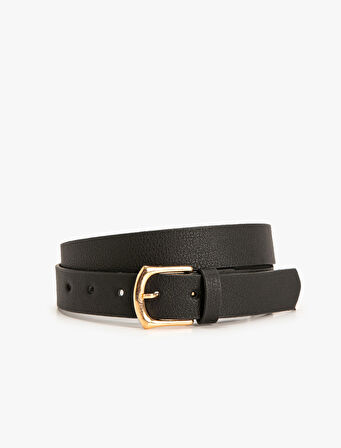 Kemer Suni Deri Metal Toka Detaylı