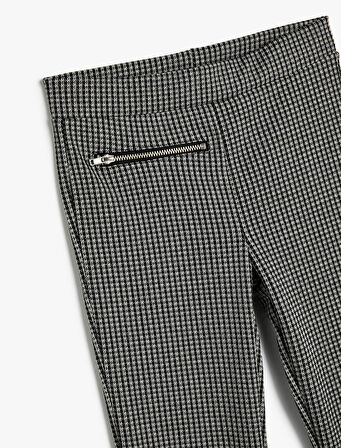 Basic Tayt Beli Lastikli Fermuar Detaylı 