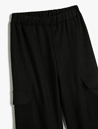 4WKG40339AK Koton Kız Çocuk Eşofman Alt SİYAH