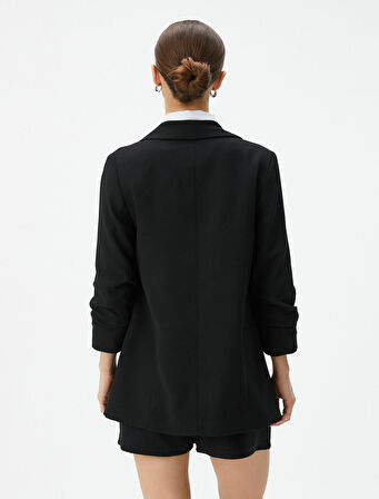 Blazer Ceket Şal Yaka Cepli Regular Fit