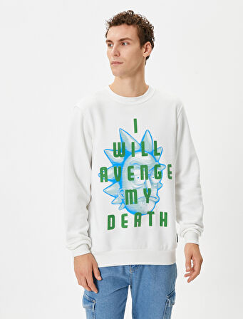 Rick and Morty Sweatshirt Lisanslı Baskılı