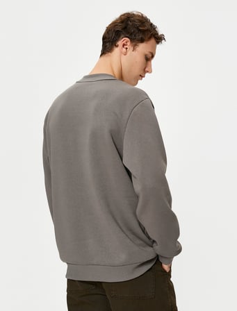Rick and Morty Sweatshirt Bisiklet Yaka Lisanslı Baskılı