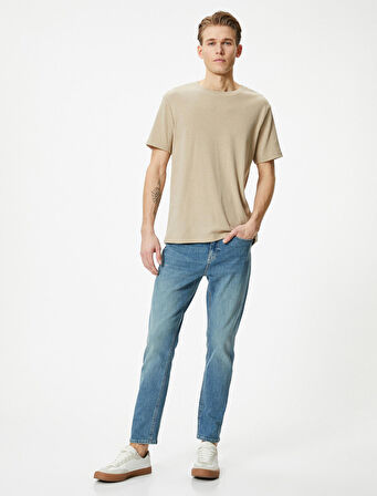 Slim Fit Kot Pantolon - Brad Jean