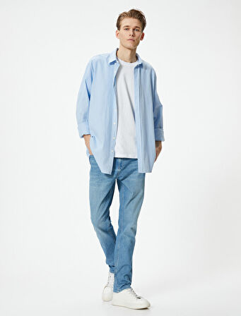 Slim Fit Kot Pantolon - Brad Jean